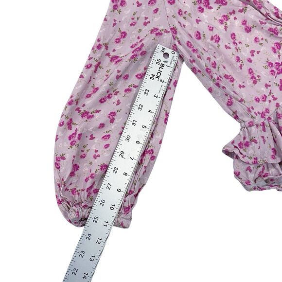 Revolve Majorelle Chrissa Top in Mauve Ditsy XXS Pink Feminine Flirty Floral - Picture 12 of 12